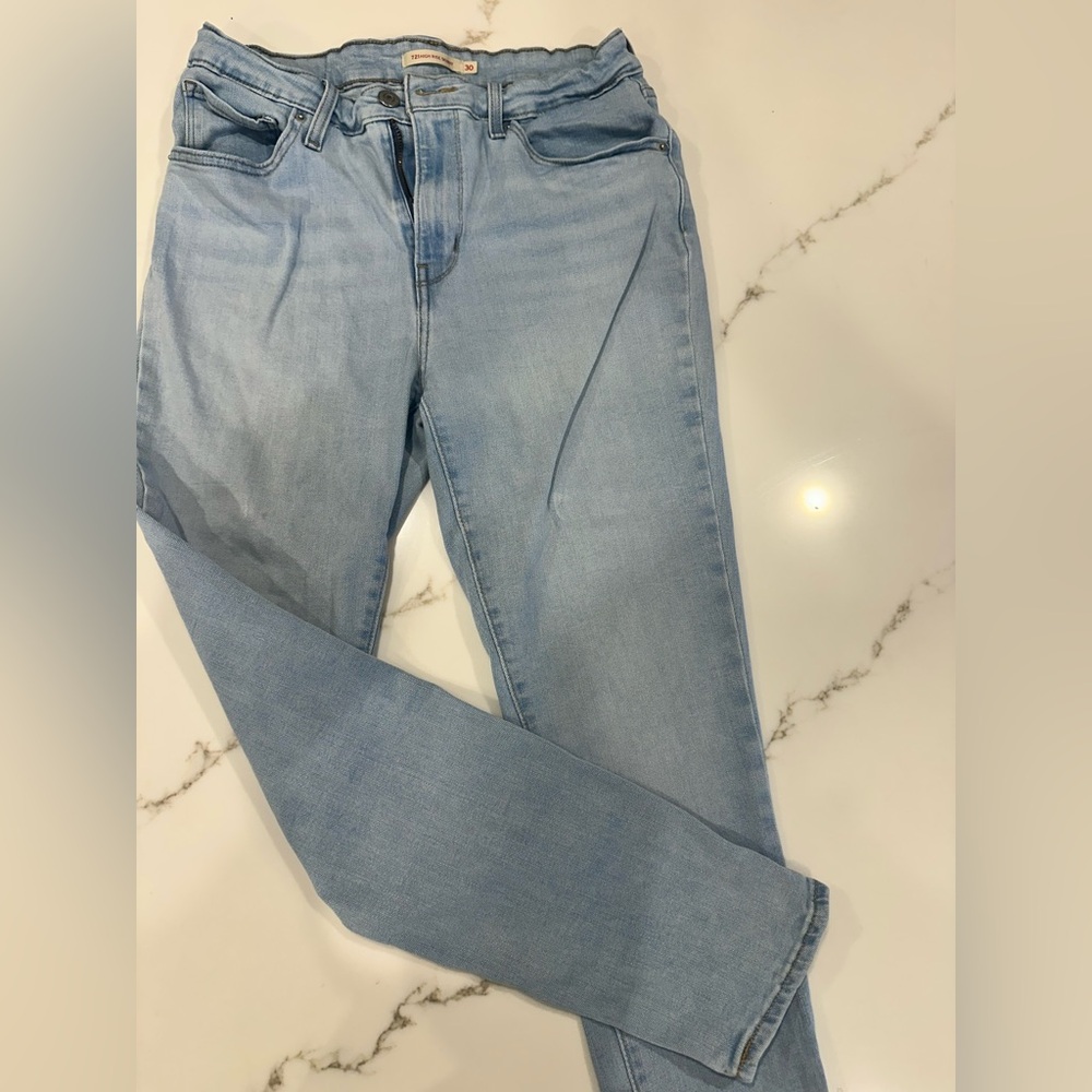 Levi’s 721 High Rise Skinny Jeans – Light Blue – 30